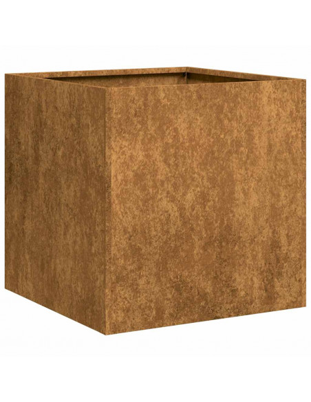 Fioriera Arrugginita 40x40x40 cm in Acciaio Corten