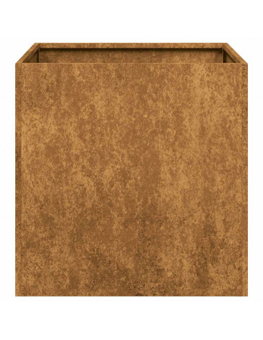Fioriera Arrugginita 40x40x40 cm in Acciaio Corten