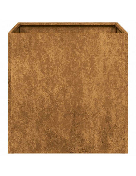Fioriera Arrugginita 40x40x40 cm in Acciaio Corten
