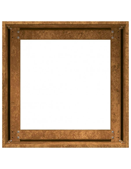 Fioriera Arrugginita 40x40x40 cm in Acciaio Corten