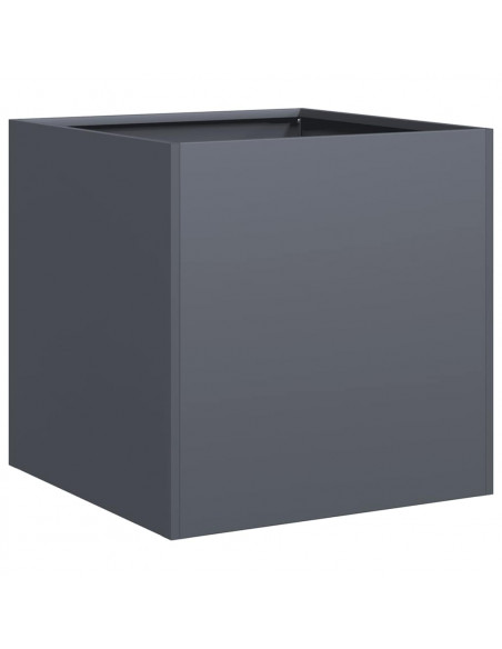 Fioriera Antracite 40x40x40 cm in Acciaio Laminato a Freddo