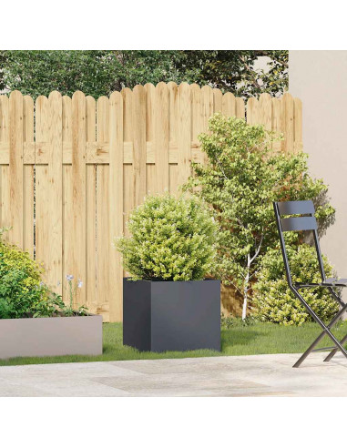 Fioriera Antracite 40x40x40 cm in Acciaio Laminato a Freddo