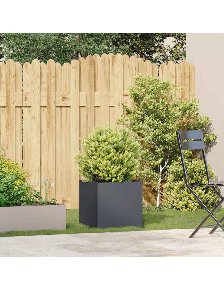 Fioriera Antracite 40x40x40 cm in Acciaio Laminato a Freddo