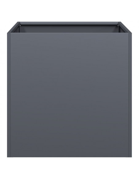 Fioriera Antracite 40x40x40 cm in Acciaio Laminato a Freddo