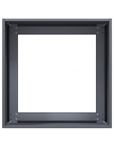 Fioriera Antracite 40x40x40 cm in Acciaio Laminato a Freddo