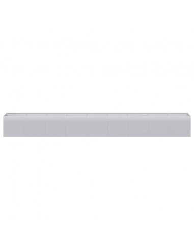 Fioriera 360x40x40 cm in Acciaio Zincato