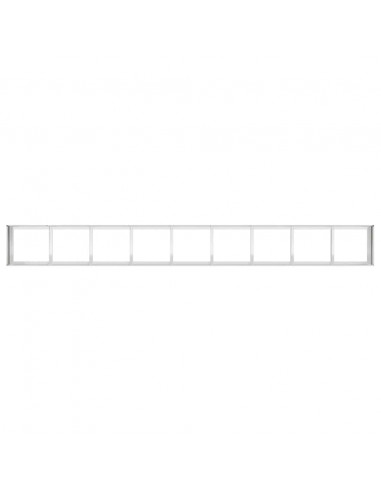 Fioriera 360x40x40 cm in Acciaio Inox