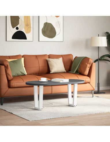 Gambe per Tavolo Pranzo a V 2 pz Bianco 38x(42-43,3)cm Acciaio