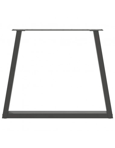Gambe Tavolo Pranzo a V 3 pz Antracite 70x(72-73,3)cm Acciaio