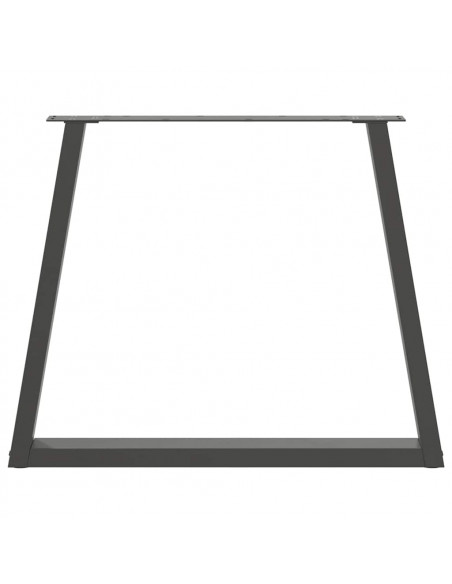 Gambe Tavolo Pranzo a V 3 pz Antracite 70x(72-73,3)cm Acciaio