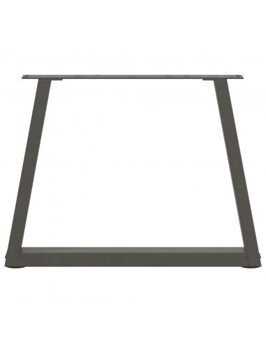 Gambe Tavolo Pranzo a V 2 pz Antracite 70x(42-43,3)cm Acciaio