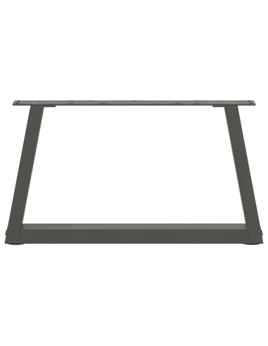Gambe Tavolo Pranzo a V 2 pz Antracite 70x(30-31,3)cm Acciaio