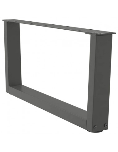 Gambe Tavolo Pranzo a V 2 pz Antracite 70x(30-31,3)cm Acciaio