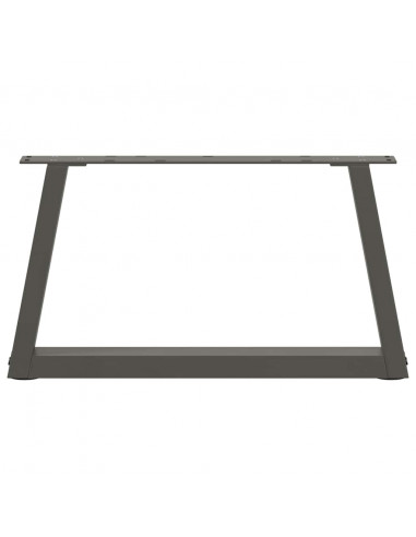 Gambe Tavolo Pranzo a V 2 pz Antracite 60x(30-31,3)cm Acciaio