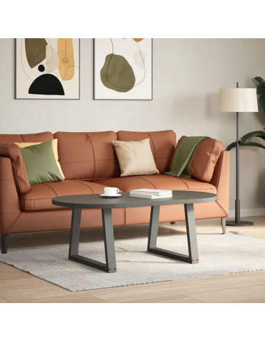 Gambe Tavolo Pranzo a V 2 pz Antracite 50x(42-43,3)cm Acciaio