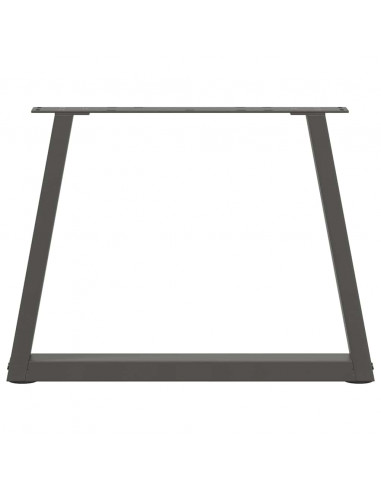 Gambe Tavolo Pranzo a V 2 pz Antracite 50x(42-43,3)cm Acciaio