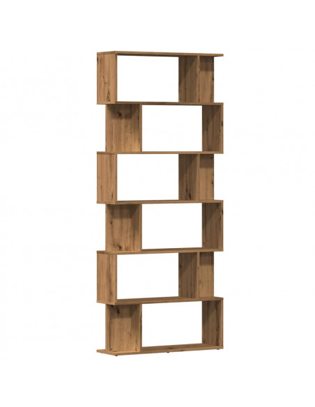 Libreria Rovere Artigianale 80x24x192 cm Legno Multistrato