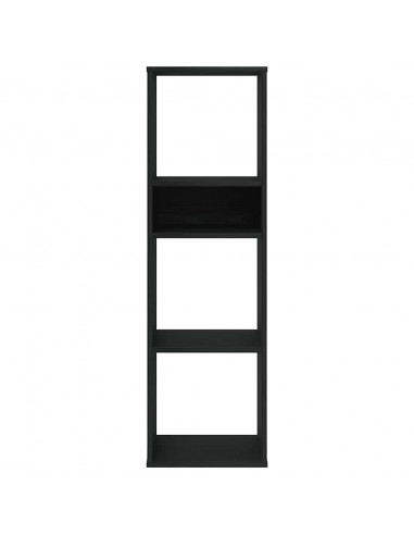 Libreria Nera 34x31x112 cm in Legno Multistrato
