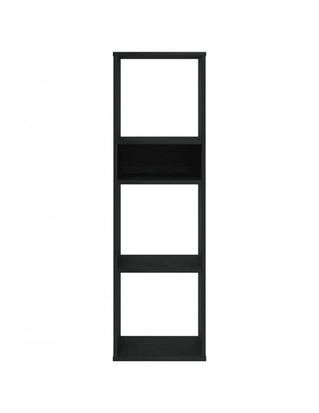 Libreria Nera 34x31x112 cm in Legno Multistrato