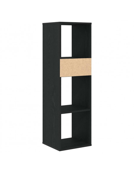 Libreria Nera 34x31x112 cm in Legno Multistrato