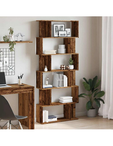 Libreria in Legno Antico 80x24x192 cm Legno Multistrato