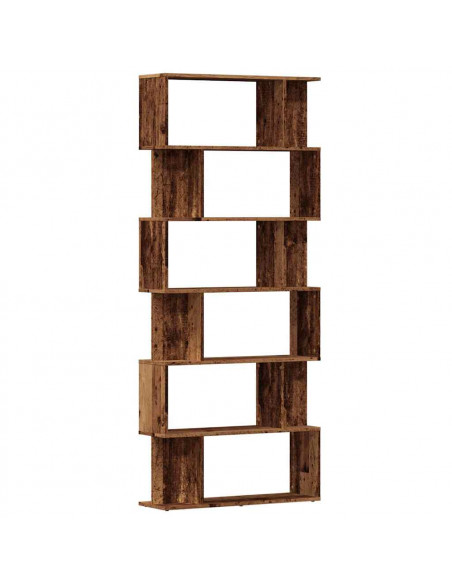 Libreria in Legno Antico 80x24x192 cm Legno Multistrato