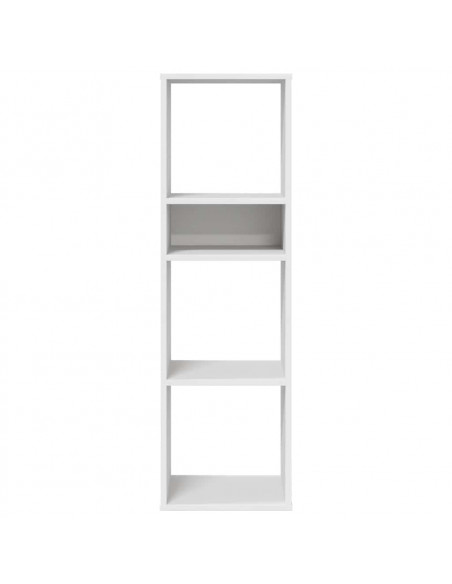 Libreria Bianca 34x31x112 cm in Legno Multistrato