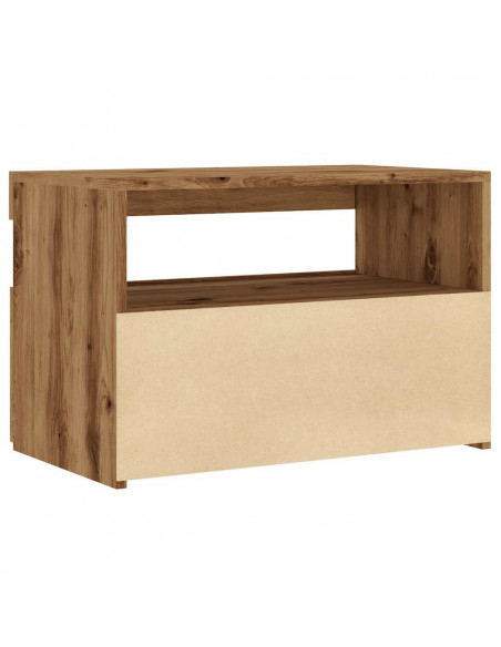 Mobile Porta TV con LED Artigianale 60x35x40 cm Multistrato