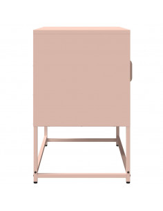 Mobile TV Rosa 68x39x60,5 cm in Acciaio Laminato a Freddo