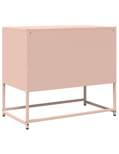 Mobile TV Rosa 68x39x60,5 cm in Acciaio Laminato a Freddo