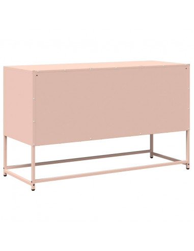 Mobile TV Rosa 100,5x39x60,5 cm in Acciaio Laminato a Freddo
