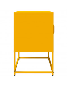 Mobile TV Giallo Senape 68x39x60,5 Acciaio Laminato a Freddo