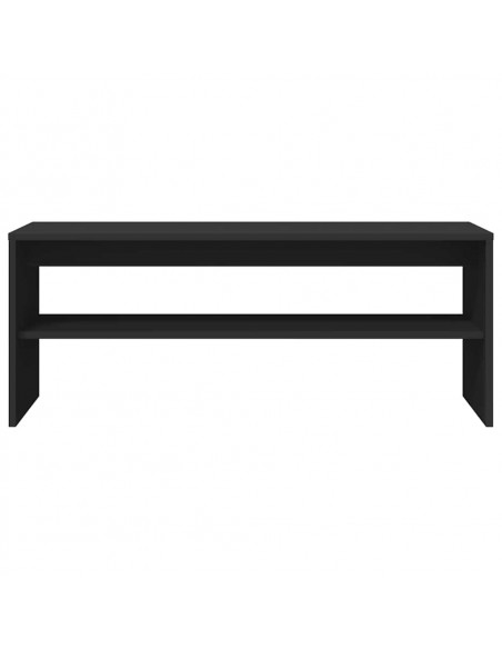 Mobile Porta TV Nero 100x40x40 cm in Legno Multistrato