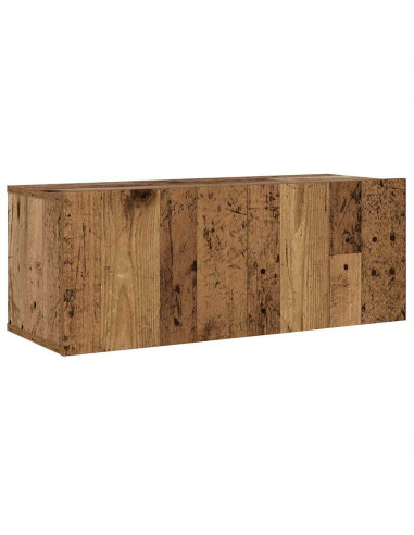 Mobili TV a Parete 6 pz Legno Vecchio Legno Multistrato