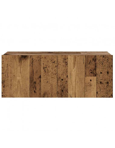 Mobili TV a Parete 6 pz Legno Vecchio Legno Multistrato