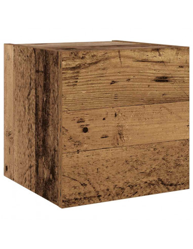 Mobili TV a Parete 6 pz Legno Vecchio Legno Multistrato