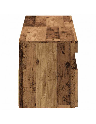 Mobili Porta TV con LED 2 pz Legno Antico in Legno Multistrato