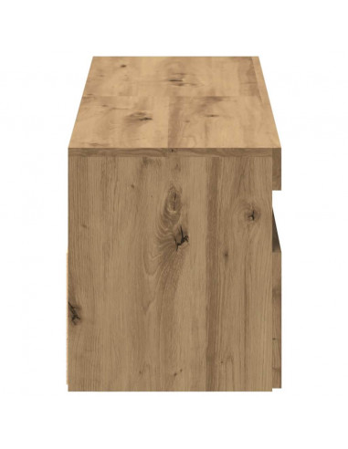 Mobili Porta TV con LED 2 pz Artigianale in Legno Multistrato