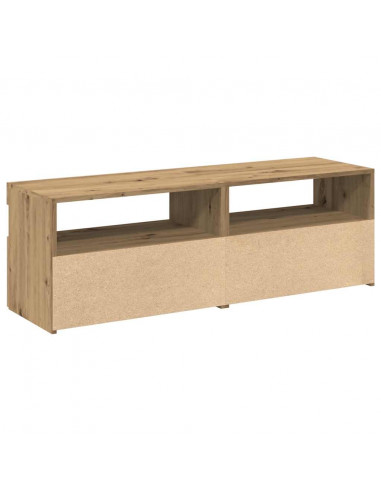 Mobili Porta TV con LED 2 pz Artigianale in Legno Multistrato