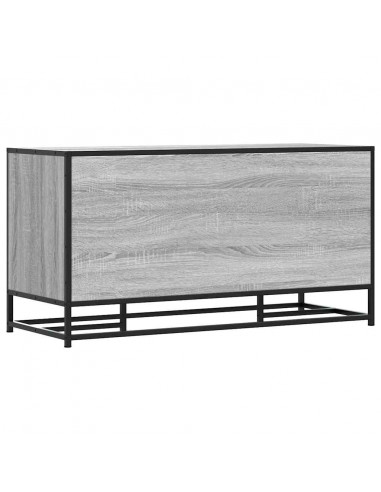 Scarpiera Grigia Sonoma 100x40x53,5 cm in Truciolato e Metallo