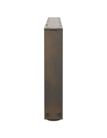 Gambe per Tavolo Pranzo a V 2pz Naturale 70x(30-31,3)cm Acciaio