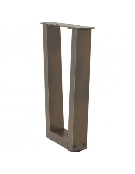 Gambe per Tavolo Pranzo a V 2pz Naturale 28x(42-43,3)cm Acciaio