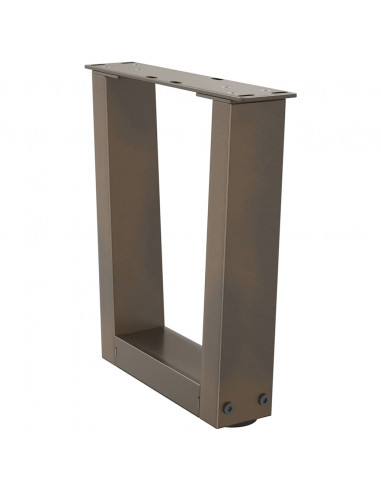 Gambe per Tavolo Pranzo a V 2pz Naturale 30x(30-31,3)cm Acciaio