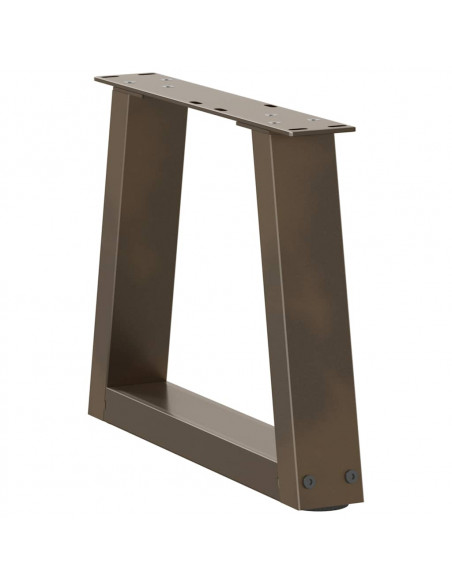 Gambe per Tavolo Pranzo a V 2pz Naturale 30x(30-31,3)cm Acciaio