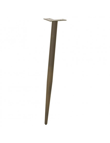 Gambe Tavolino Caffè Forma Conica 4pz Naturale 72-73cm Acciaio