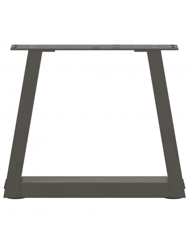 Gambe Tavolo Pranzo a V 2 pz Antracite 30x(30-31,3)cm Acciaio
