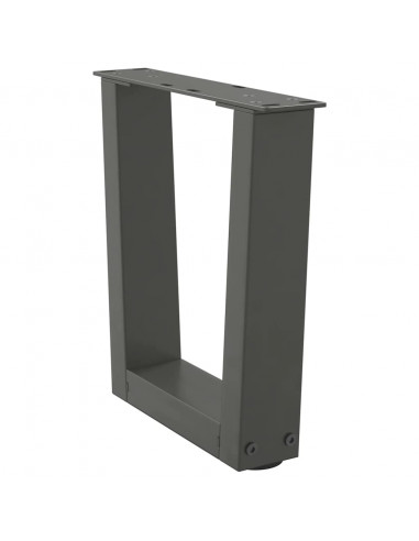 Gambe Tavolo Pranzo a V 2 pz Antracite 30x(30-31,3)cm Acciaio
