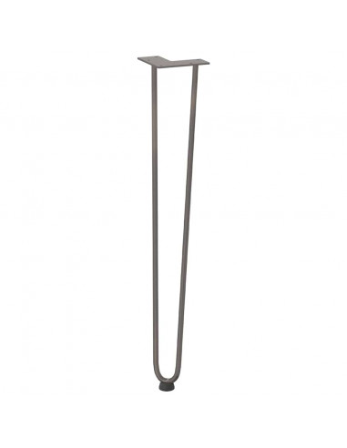 Gambe Tavolo a Forcina 4 pz 72 cm Acciaio Massiccio