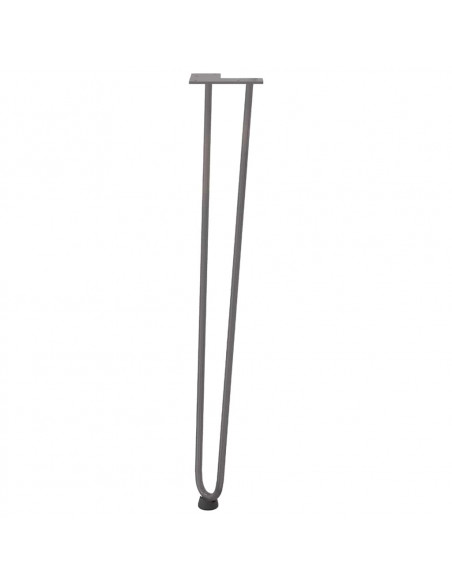 Gambe Tavolo a Forcina 4 pz 72 cm Acciaio Massiccio