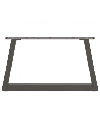 Gambe Tavolo Pranzo a V 2 pz Antracite 50x(30-31,3)cm Acciaio